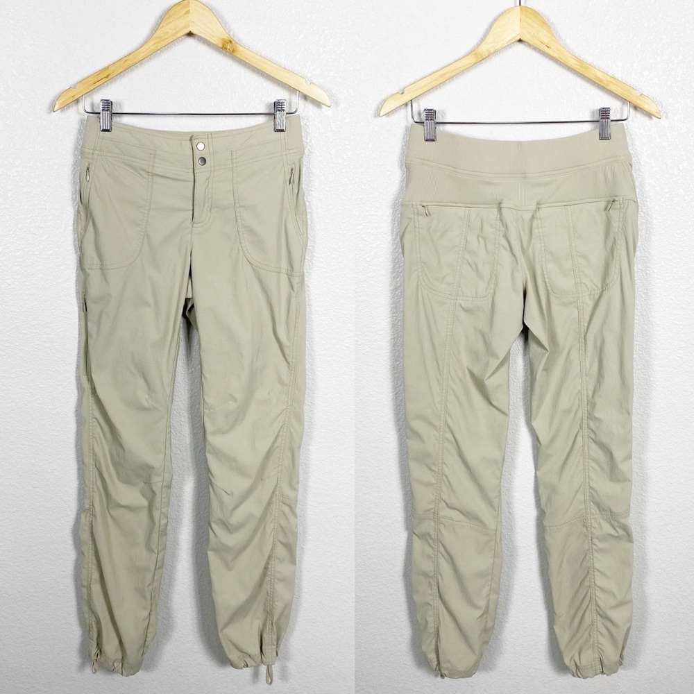 Athleta Trekkie Pants in Ecru Beige Sz 0